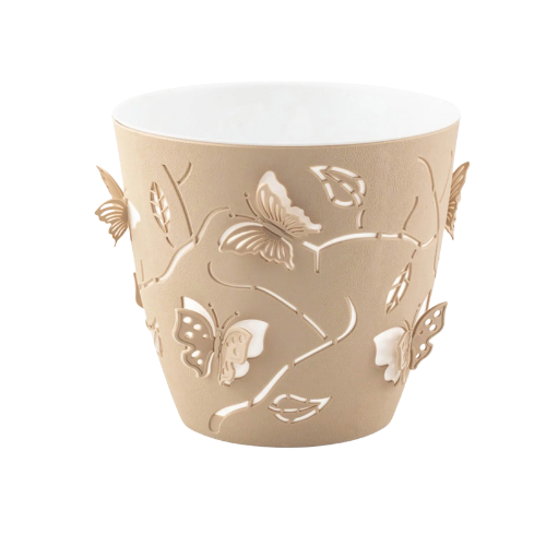 Cachepot Plantas e Borboletas 3D 2,5l - Plasvale