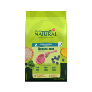Ração Guabi Natural Gato Castrado Cordeiro e Aveia 7,5kg