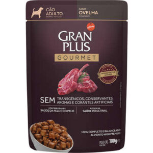 Ração úmida GranPlus Cão Adulto Gourmet Ovelha 100g