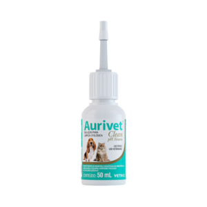 Solução para Limpeza Otológica Aurivet Clean PH Neutro 50ml - Vetnil