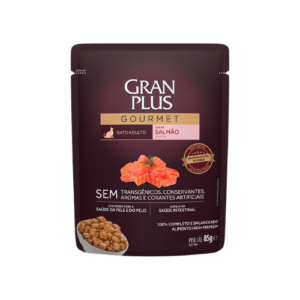 Ração Úmida GranPlus Gato Adulto Gourmet Salmão 85g