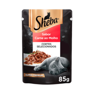 Ração Úmida Sheba Gato Adulto Carne ao Molho 85g