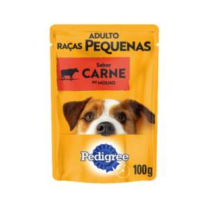 Ração úmida Pedigree Cão Adulto Raças Pequenas Carne 100g