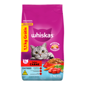 Ração Whiskas Gato Castrado Carne 10,1kg