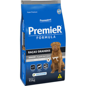 Ração Premier Cão Sênior Raças Grandes Fórmula Cordeiro 15kg