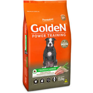 Ração Golden Cão Adulto Raças Médias e Grandes Power Training Frango e Arroz 15kg