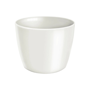 Vaso Cachepô Elegance Redondo Branco Mini - Nutriplan