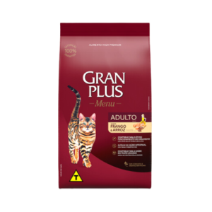 Ração GranPlus Gato Adulto Menu Frango e Arroz 1kg