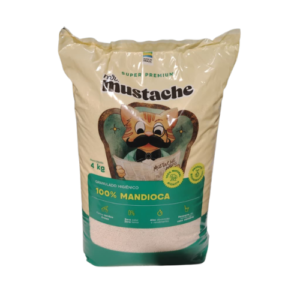 Areia Higiênica Biodegradável Mandioca  4kg - Mr. Mustache