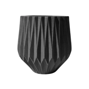 Vaso Origami N2 Preto - Vasos Brasil