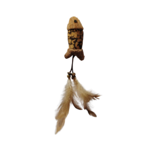 Pelúcia Peixe Rolha com Penas para Gato - Great Pets