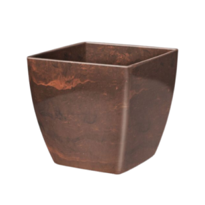 Vaso Cachepô Elegance Quadrado Café Imperial 01 -Nutriplan