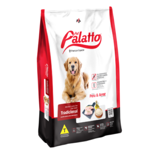 Ração Palatto Cão Adulto Tradicional Peru e Arroz 25kg