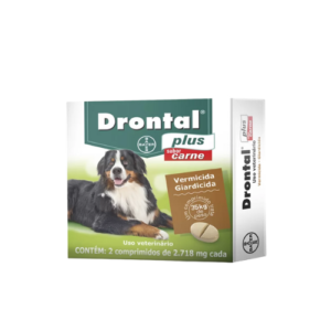 Vermífugo Drontal Plus Cães até 35kg 2 Comprimidos 2.718mg - Elanco