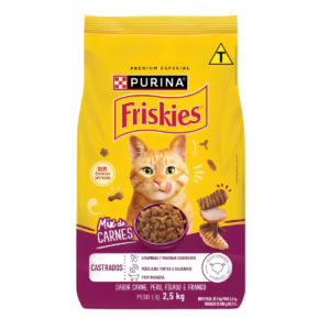 Ração Friskies Gato Castrado Mix de Carne 2,5kg