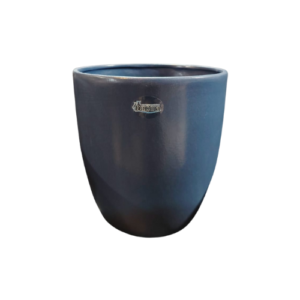 Vaso Mate Esmaltado Azul Marinho GG - Burguina Cerâmicas