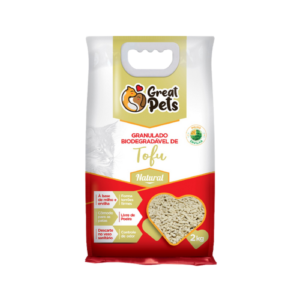 Granulado Higiênico Biodegradável Great Pets Tofu 2kg