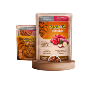 Ração Úmida Special Cat Gato Castrado Ultralife Carne com Batata Doce 85g