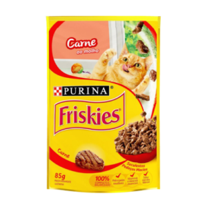 Ração Úmida Friskies Gato Carne ao Molho 85g