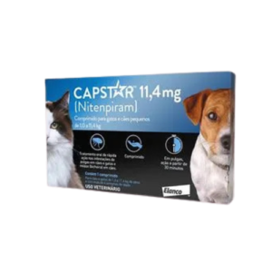 Antipulgas Capstar Cães e Gatos 1kg a 11,4kg 1 comprimido - Elanco