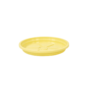 Prato Para Vaso 01,2 Amarelo Claro