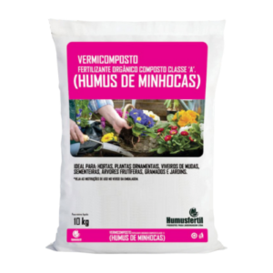 Adubo Húmus de Minhoca 10kg - Humusfértil