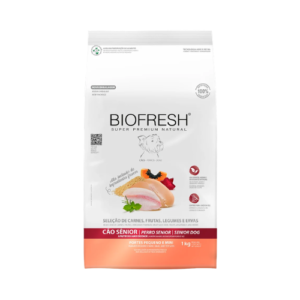 Ração Biofresh Cão Sênior Raças Pequenas e Minis Mix de Carne, Frutas, Legumes e Ervas Frescas 1kg
