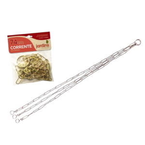 Corrente Metal 74cm Dourado - Nutriplan