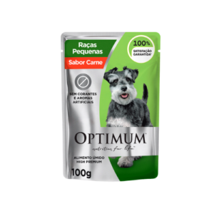 Ração Úmida Optimum Cão Adulto Raças Pequenas e Minis Carne 100g