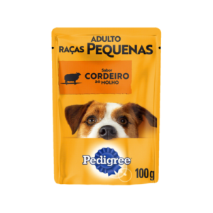 Caixa Ração úmida Pedigree Cão Adulto Raças Pequenas Cordeiro 100g - 18un