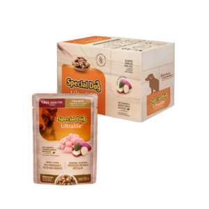 Caixa Ração Úmida Special Dog Cão Adulto Ultralife Frango com Batata Doce 100g - 12un