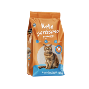 Areia Sanitária Gatíssimo Sem Perfume 12kg