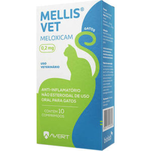 Anti-Inflamatório Mellis Vet para Gatos 0,2mg 10 Comprimidos - Avert