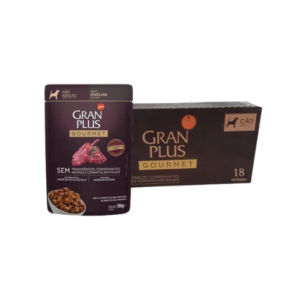 Caixa Ração úmida GranPlus Cão Adulto Gourmet Ovelha 100g - 18un