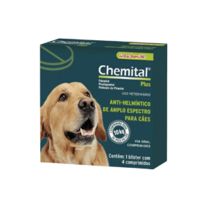 Vermífugo Chemital Plus para Cães - Chemitec