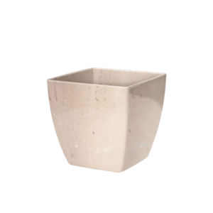 Vaso Cachepô Elegance Quadrado Travertino 03 - Nutriplan