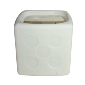Vaso Dado Funny Branco 18 - Nutriplan