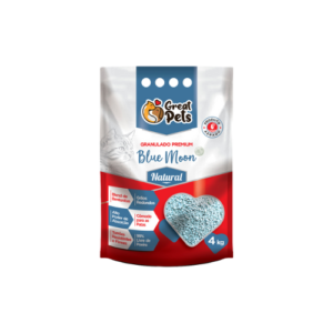 Areia Sanitária Great Pets Blue Moon Natural 4kg