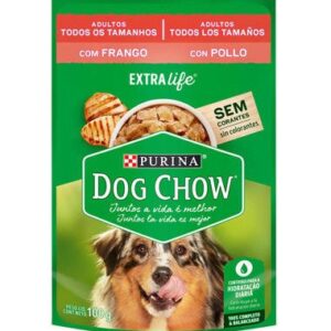 Ração Úmida Dog Chow Cão Adulto Todos os Tamanhos Frango 100g