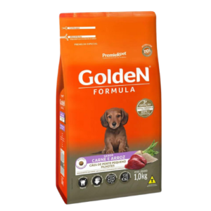 Ração Golden Cão Filhote Raças Pequenas Fórmula Carne e Arroz 1kg