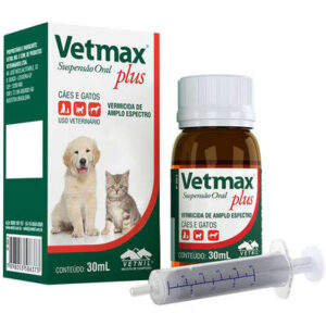 Vermífugo  Vetmax Plus Suspensão 30 ml - Vetnil