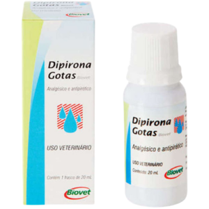 Analgésico Dipirona em Gotas 20ml - Biovet