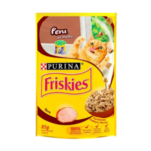Ração úmida Friskies Gato Peru ao Molho 85g