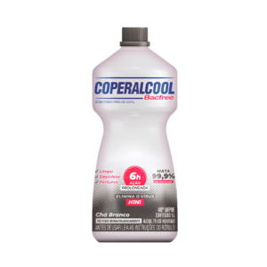 Álcool Etílico Líquido Chá Branco 1L - Coperalcool Bacfree