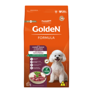 Ração Golden Cão Adulto Raças Pequenas Carne, Arroz e Vegetais 10,1kg