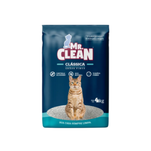 Areia Higiênica Mr. Clean Clássica 4kg