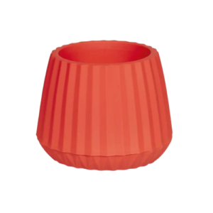 Vaso Cachepot Wave 15cm Argila - Mor