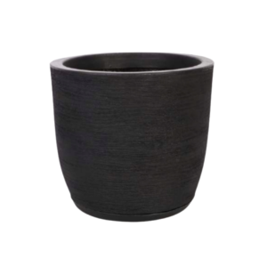 Vaso Redondo Grafiato N2 Preto - Vasos Brasil