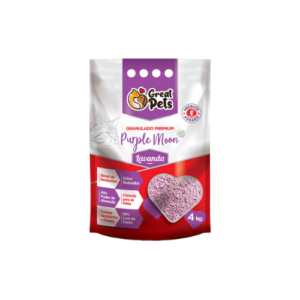 Areia Sanitária Great Pets Purple Moon Lavanda 4kg