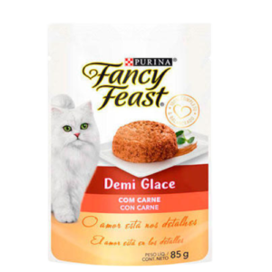 Ração Úmida Fancy Feast Demi Glace Carne 85g